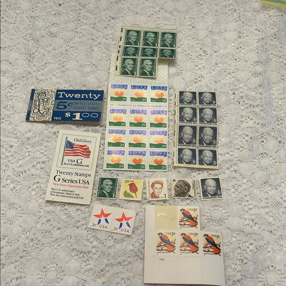 Vintage USA Postage Stamp Collection